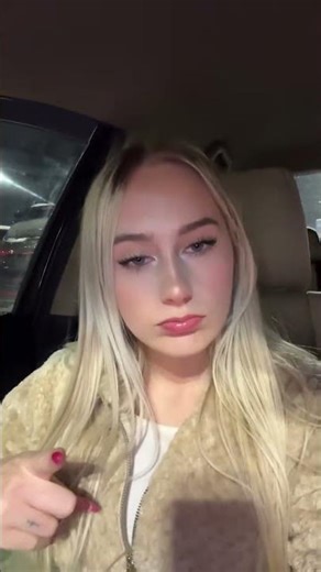 Girl sings in her car#singing #car #blondehair #night