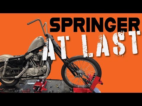 The Build Finally Changes - TC Bros Moto Iron Springer Installed on the Sportster
