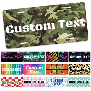 Custom License Plate Personalized Front Car Plate Personalized Aluminum Vanity License Plate Cute Car Tag Durable Aluminum Choose Color Text - Etsy
