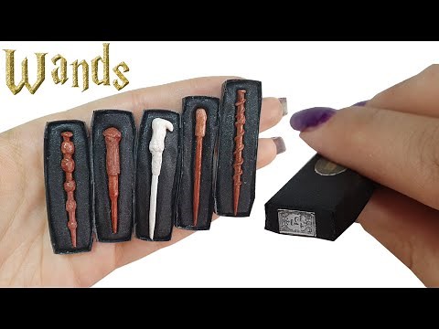 DIY Miniature Inspired ✫ Harry Potter Wands ✫ Tutorial | Crafts