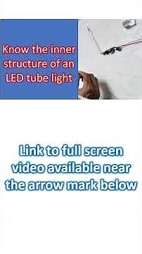 Know the inner structure of an LED tube light