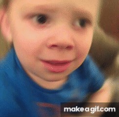Child is shocked gif on Make a GIF