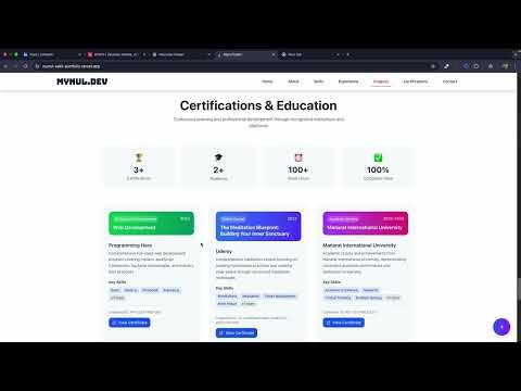 Showcasing My Web Developer New Portfolio