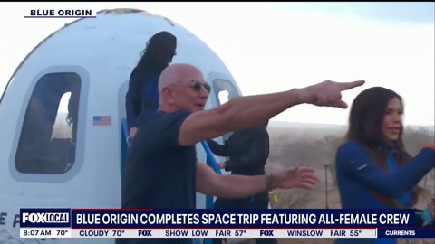 Blue Origin launches all-female crew into space
