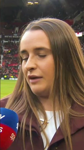 Ella Toone at Old Trafford today being recognised for MBE
