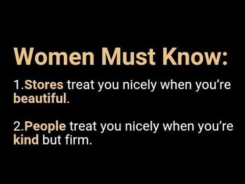 Women Must Know