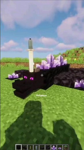how to make the easiest Dragon 🐉 statue in Minecraft 💀 #minecraft #shorts