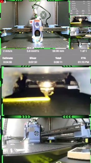 adaptive purge line with demon macros is fantastic! #3dprinterupgrade #sv08 #3dprinter #3dprinting