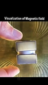 13K views · 185 reactions | This magnetic field visualization is created using ferrocell. A ferrocell uses a thin layer of ferrofluid between glass and LED light to reveal magnetic field patterns. The light bends along the magnetic field lines, creating colorful visualizations of magnetic flux. | Fadhel Mahdi | Facebook