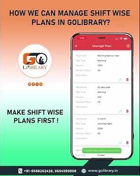 Shift Wise Plan Management with Golibrary-library Management App