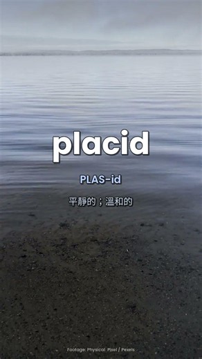 「PLACID」是什麼意思？ | Learn "PLACID" — Super Chill Word 🦉