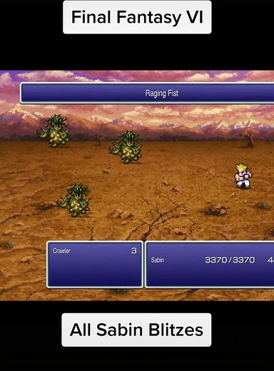 Final Fantasy VI: Sabin's Blitz Techniques Explained
