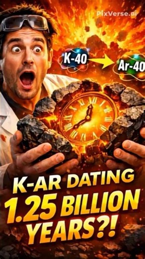 K–Ar Dating Explained in 30 Seconds | The Hidden Clock Inside Rocks! #historyshorts #upsc #ssc#rrb