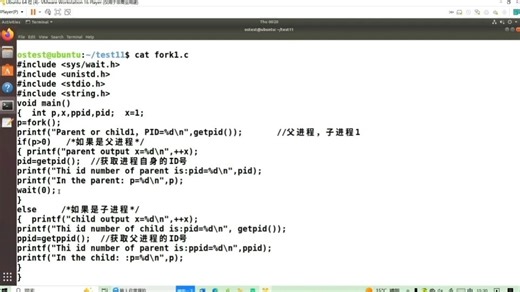 Linux操作系统中创建子进程的系统调用fork()使用方法介绍