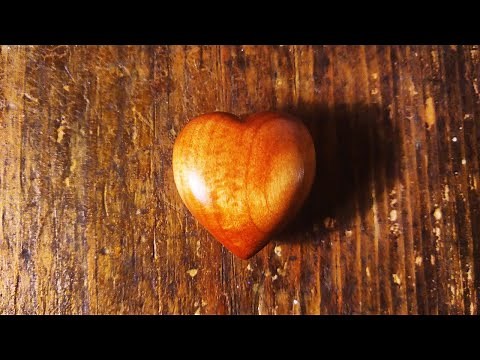 How to carve a heart out of wood