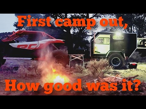 Overlanding trailer-first camp out; EXTREME boondock camping. UTV camping.
