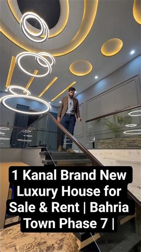 1 Kanal Brand New Luxury House for Sale & Rent | Bahria Town Phase 7 | Pool, Smart Home & Steam Bath