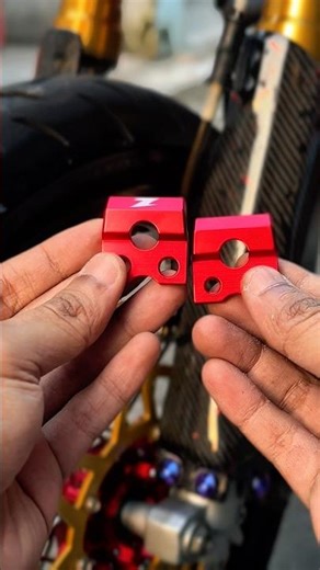 clamp brake line zeta crf #supermoto #crf