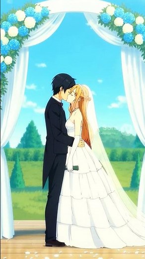 Sword Art Online Kirito and Asuna married