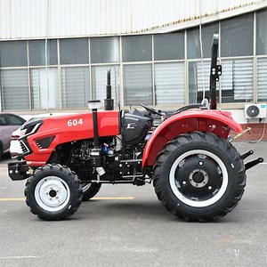 [Hot Item] Chinese 4X4 Compact 50 80HP Mini Tractors Agricultural Wheel Tractor for Farming 4WD with Core Engine and Motor Components