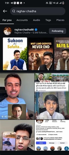 Raghv chadha ke insta id 🆔 (Pal bhar me badalte )#raghav #tending #trending #trendingshorts #viral
