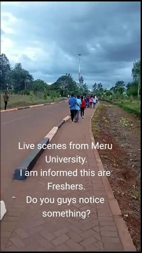 Freshers Arriving at Meru University Campus