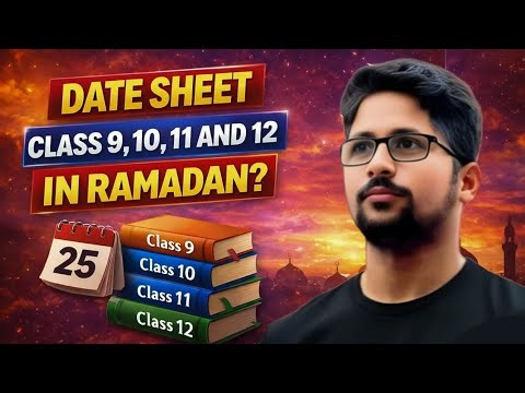 Datesheet class 9,10,11 and 12 Sindh board | Matric and intermediate datesheet Karachi board 2026
