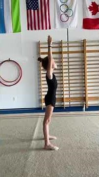 How to do arch back in standing position. Rhythmic Gymnastics in Miami. Home Practice.