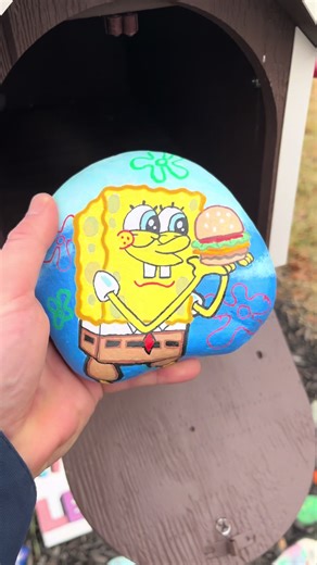 Creative SpongeBob Rock Painting Inspiration