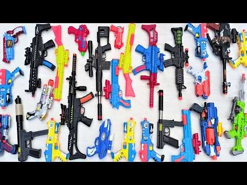 Tembak Plastik Nerfgun Seperti Watergun, Soft Bullet, Sniper, Ak47, M16, Machine Gun, Nerf 309