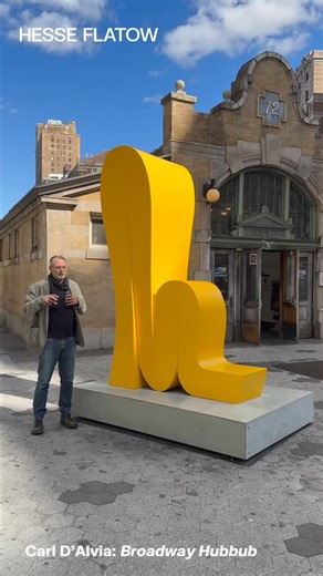 HESSE FLATOW on Instagram: "This is the final week to see Carl D'Alvia's outdoor public exhibition "Broadway Hubbub", on view along Broadway in New York City, from 64th Street near Dante Park to Columbia University at 117th Street through November 16, 2025. ⁠ ⁠ Organized in partnership with The Broadway Mall Association (@broadwaymallassociation) and NYC Parks’ Art in the Parks program (@nycparks), Carl D’Alvia's "Broadway Hubbub" features five large-scale, monochromatic sculptures from the arti