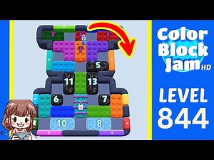 Color Block Jam Level 844 Solution Walkthrough