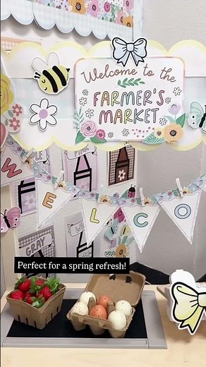 Farmer’s market dramatic play set for elementary classrooms! 🥕