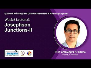 Lec 24: Josephson Junctions-II