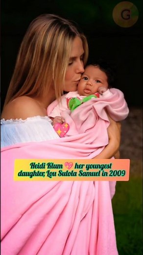 Adorable photos of Heidi Klum with her youngest daughter Lou Samuel #thenandnow