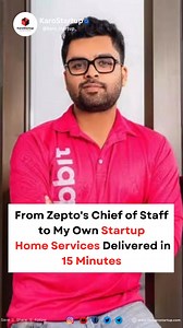 From Zepto to Snabbit : Aayush Agarwal’s entrepreneurial journey is reshaping convenience for urban India! 🚀 In 2024, Aayush founded Snabbit, a Mumbai-based startup that promises home services in just 15 minutes. Inspired by his time as Chief of Staff at Zepto, Aayush realized that while quick commerce had revolutionized groceries and food delivery, home services remained underserved. Snabbit fills this gap by offering high-frequency, everyday services like cleaning, dishwashing, and laundry wi