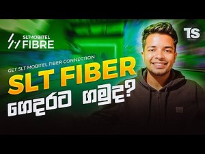 How to get SLT Mobitel fiber connection online - slt fiber sinhala