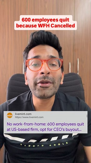 607K views · 5.1K reactions | Will you quit your job if WFH is cancelled!? [paramount cancels WFH, WFH jobs, WFH opportunity, remote jobs, WFH life, WFH setup, Work from home, work from office] | Anmol Garg | Facebook