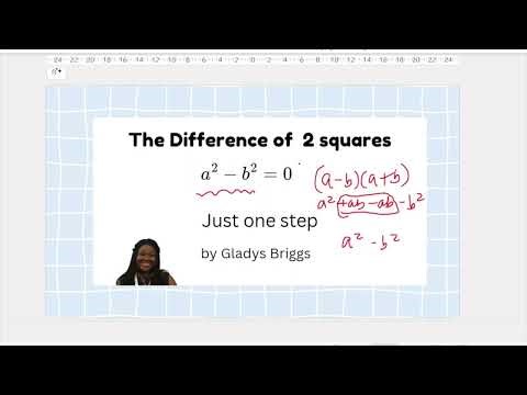 Solve by Factorising made Simple: The Difference of Two Squares