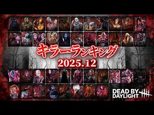 勝手にキラーランキング「2025年12月版」総勢41名のキラーを勝手にランキング【Dead by Daylight】#522