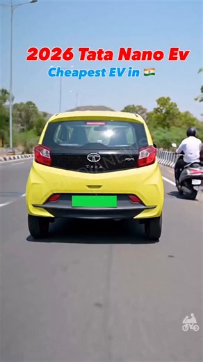 Car India News on Instagram: "2026 Tata Nano EV Coming Soon! Tata is all set to revive the iconic Nano as an electric car with a range of around 120 km. Expected to debut in 2026, it will take on rivals like the MG Comet and other compact EVs. The design will carry inspiration from the original Nano — but with a modern electric twist! ⚡ #cars #carsofinstagram #tata #nano #tatamotors"
