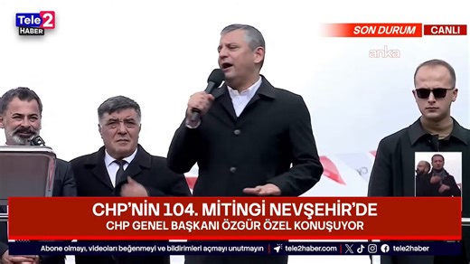 Özgür Özel: "Bu millet size güvenini kaybetti. Bu millet, sandıkta sizi değiştirmek istiyor. Erdoğan, iki yılım daha var diyor. Anayasa açık. Mecliste sandalye boşalınca, ara seçim yapılır. Ya erken seçime gideceksin ya da 7 boş sandalye için seçim yapılsın diyoruz. Tayyip Erdoğan, 2023 seçimlerinde Nevşehir'de olduğu gibi Afyon'da birinci partiydi. Gel sandık koyalım kaçıyor. Tayyip Erdoğan kendine güveniyorsan, birinci parti olduğun her yere sandığı koyalım. Sen bu milletin gönlünden de gözünd