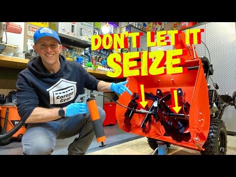 How to Grease Snowblower Auger Shafts (Ariens Deluxe 24)