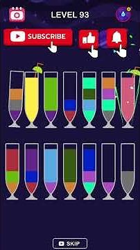 Water Sort Puzzle Level 93 SOLUTION - Beat This Level With The BEST Trick! #shorts