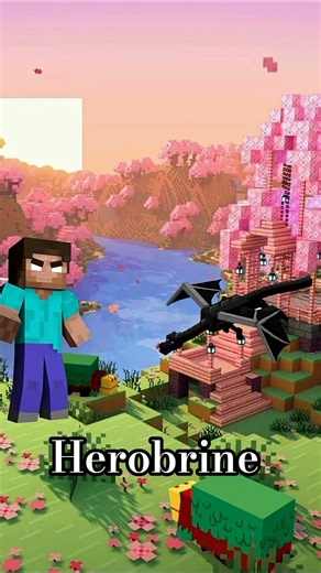 Herobrine vs Ender dragon 🐉