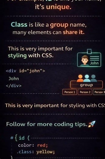 👉 HTML id vs class 😳 (Stop Making This Mistake ❌)