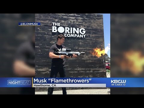 Hundreds Line Up To By New Musk 'Flamethrower'
