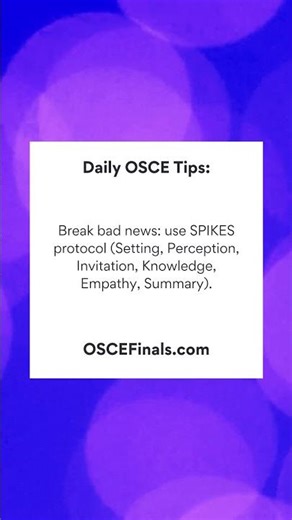 Daily OSCE Revision Tips