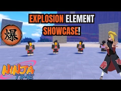 Ninja Time Explosion Element Showcase | Roblox Naruto