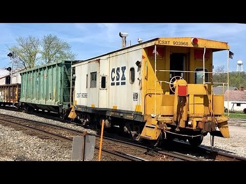 Caboose Leading Remote Control Freight Train, CSX Operation Red Block Caboose